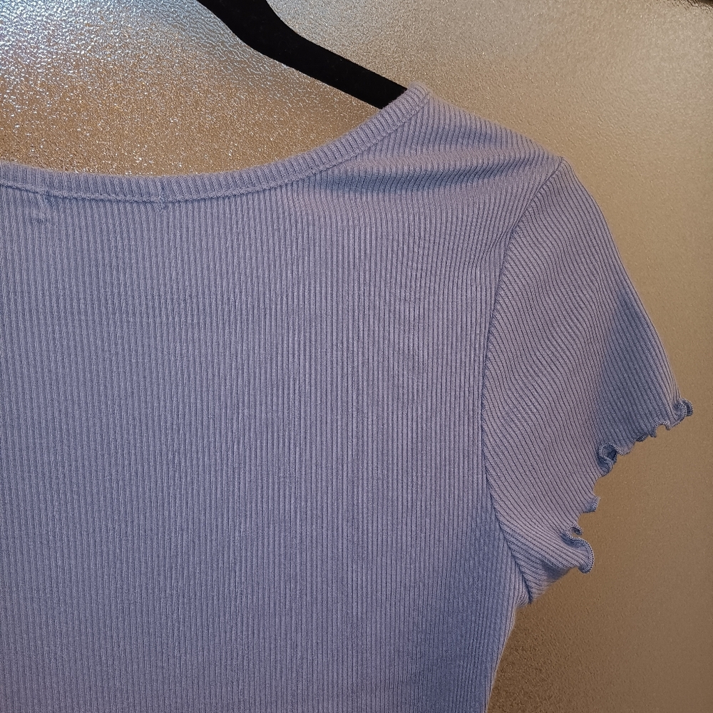 Womens Ribbed Crop Top - Picture 5 of 5